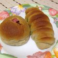 mai yammy's cooksnap of when they made 秘密のひと工夫!!色鮮やか!抹茶あんぱん.