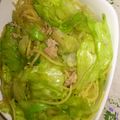 くくもりら's cooksnap of when they made 塩麹deミンチとレタスの和風パスタ.