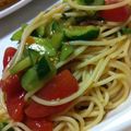 Aika0423's cooksnap of when they made ～カッペリーニ風我が家のサラダスパ☆～.