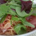 jg705y's cooksnap of when they made トマトと生ハムの冷製パスタ.