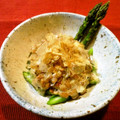 Ｔ，ＳＡＥＫＯ's cooksnap of when they made ✿アスパラと納豆の梅マヨおかか和え✿.