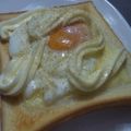 リナリコ's cooksnap of when they made パズーの目玉焼きトースト.