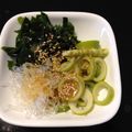 miyahat's cooksnap of when they made 破竹とわかめの辛子酢味噌添え.