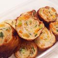 mana888's cooksnap of when they made 鶏ひき肉のやわらか信田巻き.