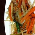 sakurask's cooksnap of when they made 簡単！もやしとちくわのピリ辛炒め.
