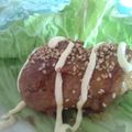 ナツペ's cooksnap of when they made ごまたっぷり！肉巻きおにぎり.