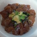 pinkあゆみん's cooksnap of when they made ☆絶品☆マグロの漬け丼☆.