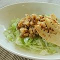 ちょこ０１７'s cooksnap of when they made 春キャベツにのっけ盛り☆筍とひき肉炒め.