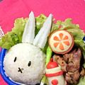 ＭＯＭＯMO's cooksnap of when they made キャラ弁 輪切りオレンジ.