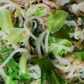 ぐりco's cooksnap of when they made モヤシわかめキャベツ鰹節からし和え.