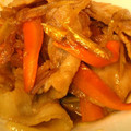 ucoさん's cooksnap of when they made 豚肉と新玉ねぎと牛蒡の甘辛炒め.