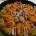 Yuk1uY17's cooksnap of when they made 超豪華におもてなし★鶏肉と魚介のパエリア.