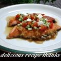 ruu310's cooksnap of when they made 鮭のムニエル 野菜ソースで☆.