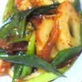 にゃん子っち's cooksnap of when they made 葱と竹輪のピリ辛炒め.
