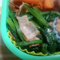 トモキン's cooksnap of when they made 簡単！小松菜とベーコンの炒め物.