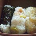 himeღ's cooksnap of when they made 空豆と梅のおにぎり.