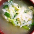 ごーごーゆきんこ's cooksnap of when they made 白菜たっぷり♡ニラたまスープ.