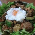 さとうさとこ's cooksnap of when they made チキンとアボカドの半熟温たま丼.