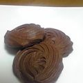鳥辺野。's cooksnap of when they made ✼チョコ＊絞り出しクッキー✼.