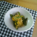 cocoineco's cooksnap of when they made きぬさやの卵とじ.