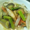 mmmm_mk's cooksnap of when they made ナスとアスパラの鶏みそ炒め♪.