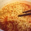 ｼｺﾀｽ's cooksnap of when they made サッポロ一番で作る『赤い塩ラーメン』.