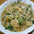 ゆあちゃん。's cooksnap of when they made もやしニラと油揚げの卵とじ♪.
