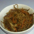 Lunarena's cooksnap of when they made 豚生姜きんぴらごぼう.