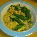 ひろにゃーん's cooksnap of when they made 簡単エビオクラ炒め.