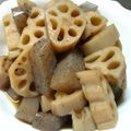 くまちぃ's cooksnap of when they made コンニャクとレンコン煮.