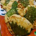 nico２shiro's cooksnap of when they made 鶏ミンチとなめ茸のシソ巻き焼き.