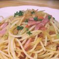 y…mama's cooksnap of when they made 新玉ねぎとベーコンのパスタ.