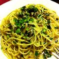まんまる顔's cooksnap of when they made オイルサーディンの和風パスタ.