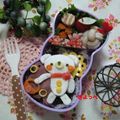 ８児のママきよっぺ's cooksnap of when they made キャラ弁＊簡単♡はんぺんdeくまさん.