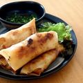 ria･ria's cooksnap of when they made 皮がパリパリ☆豚肉とキノコの味付き春巻き.