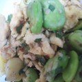 kazyue's cooksnap of when they made そら豆と卵の塩炒め.