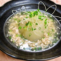 ちわここ's cooksnap of when they made 丸ごと新玉葱のあっさりそぼろ煮.