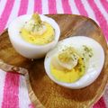 るらちゃん's cooksnap of when they made お弁当の彩りに☆からしマヨのゆで卵.