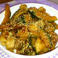 クレヨンmama's cooksnap of when they made 鶏肉とかぼちゃのさっぱり炒め♫.