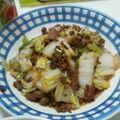 kenta3's cooksnap of when they made 白菜とミンチのオイスターソース炒め.