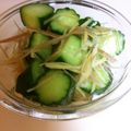 sckkmkr's cooksnap of when they made 茗荷と生姜で☆きゅうりの簡単浅漬け☆.