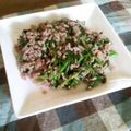 樹里mama's cooksnap of when they made 豚ひき肉とクレソンの塩ガーリック炒め♫.