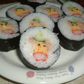 etoile's cooksnap of when they made 節分に！切ったら鬼？が出てくる巻き寿司♪.