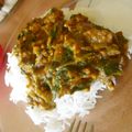dめぐb's cooksnap of when they made ほうれん草入り♪キーマカレー.