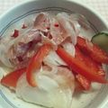 ねこと一緒's cooksnap of when they made **すし酢で作る生ハムのハニーマリネ**.