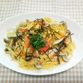 てちぽよ's cooksnap of when they made 白だしで♪和風たらこスパゲティ.