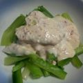 あゆず１２０９'s cooksnap of when they made はなびし草のうるいの梅マヨソース.