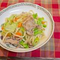 kitty_m3's cooksnap of when they made サッパリ＆スパイシー！生姜焼きうどん.