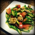 tanu＊'s cooksnap of when they made 鶏肉とアスパラのトマト炒め.