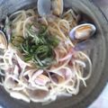 TOSHIKO922's cooksnap of when they made あさりとキノコのスープスパゲティー.